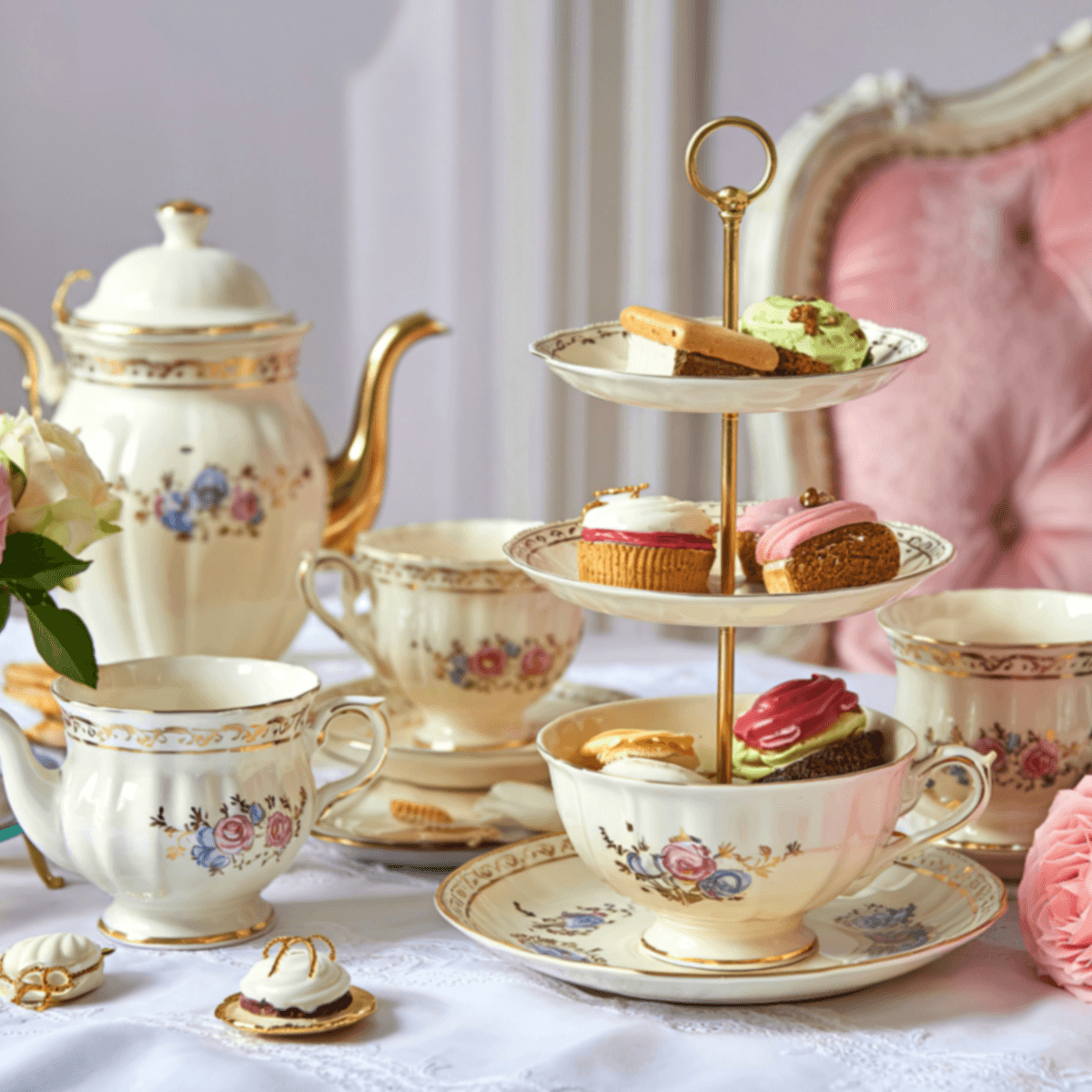 High tea service