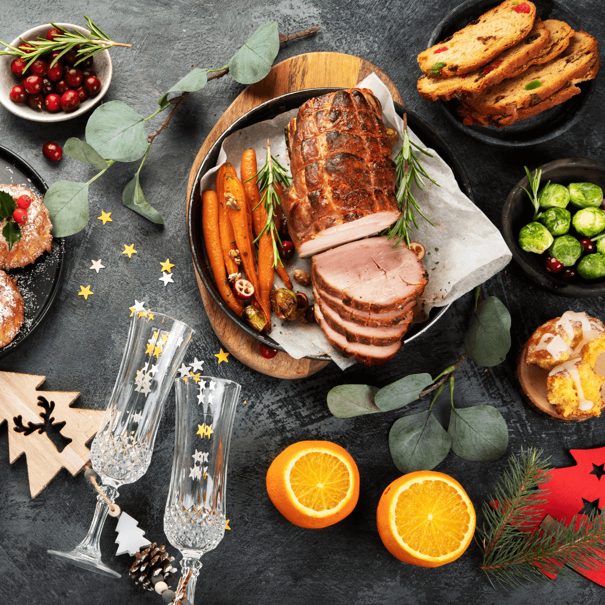 Winter holiday spread