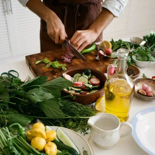 Figs and greens salad